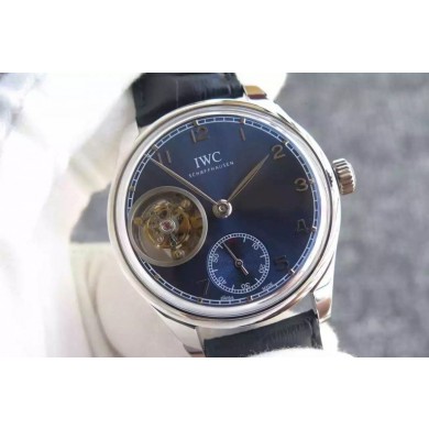 IWC Portuguese Tourbillon IW5463 Blue Dial WJ01256