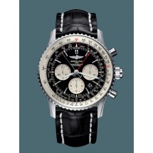 Cheap Knockoff Breitling Navitimer 1 B03 Chronograph Rattrapante 45 Steel Black WJ00609