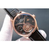 High Quality Replica IWC Portuguese Tourbillon Power Reserve Moonphase Black Dial WJ01195